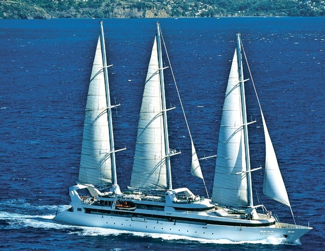 Le Ponant under sail © SW